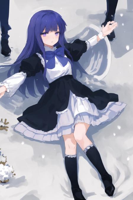 Snow angel pose