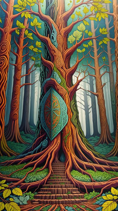 Gaelic / Celtic Pattern Style - Colorful Abstract Details