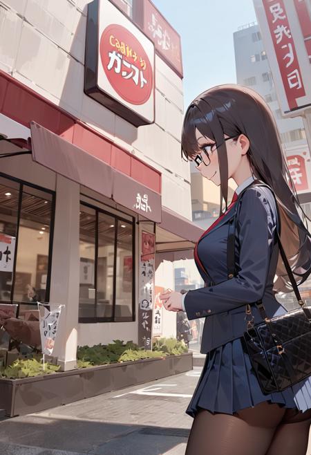 ファミレスの外観G family restaurant G SDXL