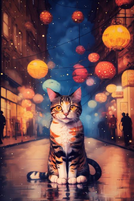 A painting style with colored dots - tangbohu 22