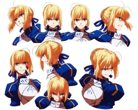 Expression Anime Character Sheet / PONY DIFFUSION