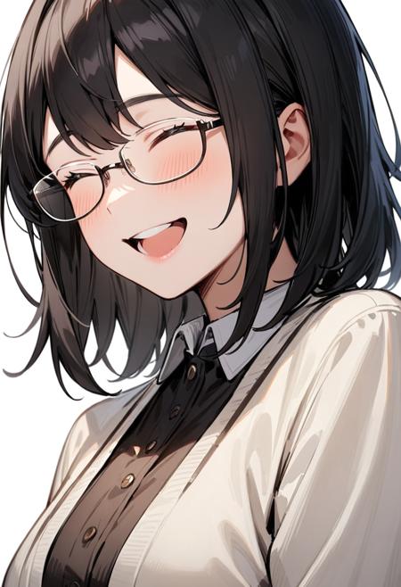 under-rim metal frame glasses SDXL