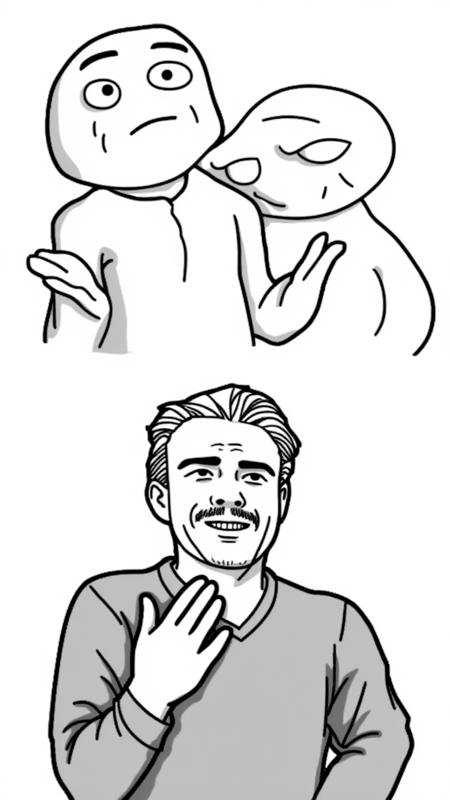 FLUX MEME Machine / FUUUU Rage - Trololo Troll Face / Weird Drawing/Sketch Filter