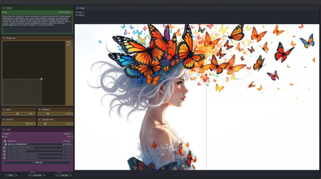 TXT to IMG simple workflow FLUX | UPSCALE | LORA | GGUF | CIVITAI Metadata