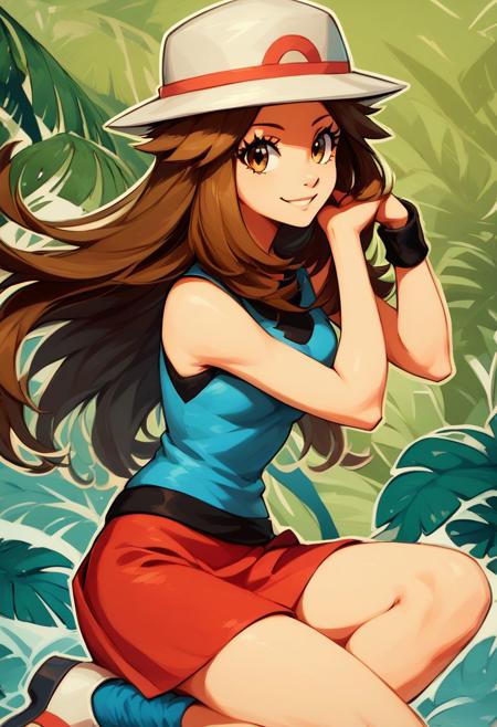 Leaf: Gorgeous Leaf Green | リーフ  (Pokemon) [Pony & Illustrious & SD1.5]版本Pony (ID: 510443)