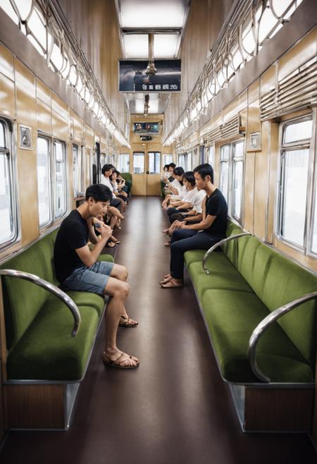 Hankyu 3000 series / train interior