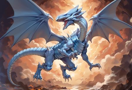 Yu-Gi-Oh! - Maiden with Eyes of Blue & Blue eye white dragon (青き眼の乙女 & 青眼の白龍) illu/PonyXL