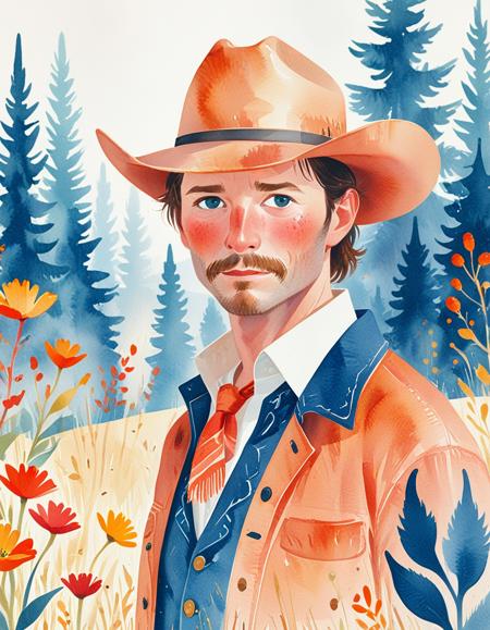 Watercolor Orange Blossom Style [XL+Pony]