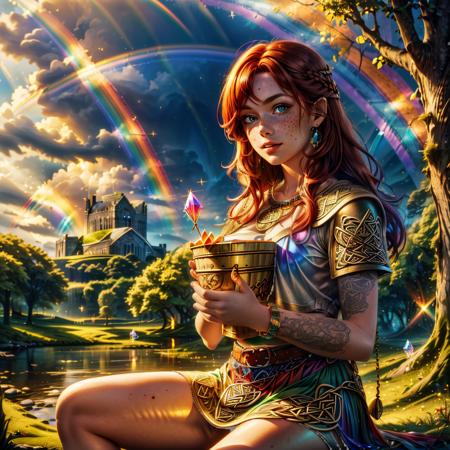 Bucket gold under the rainbow [SD + XL]版本SD (ID: 379061)