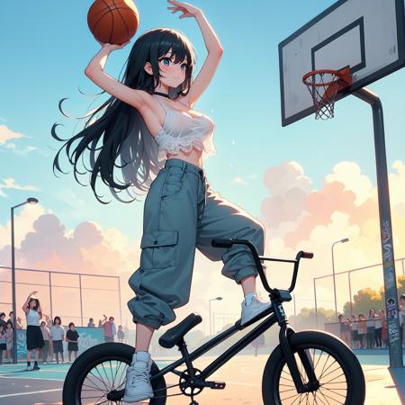 girl like basketball bmxbike