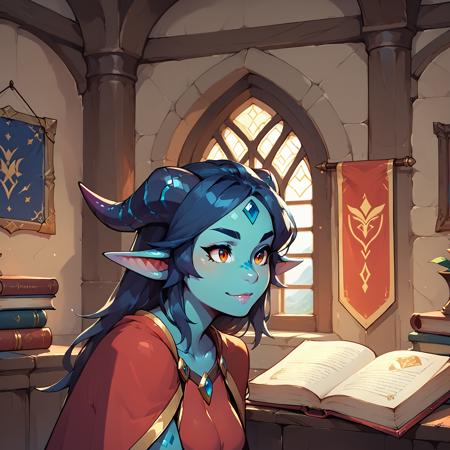 Blue Dragon Lady (OC) LoRA