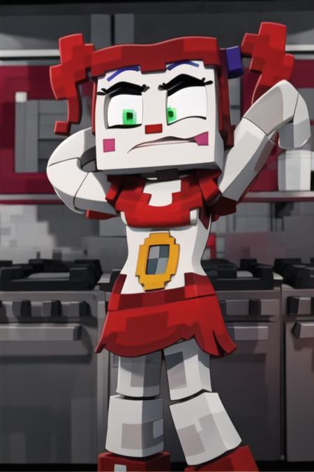 Circus Baby ZAMination Fazbear and Friends Minecraft /  FNAF / Five Nights at Freddy's  Pony+1.5
