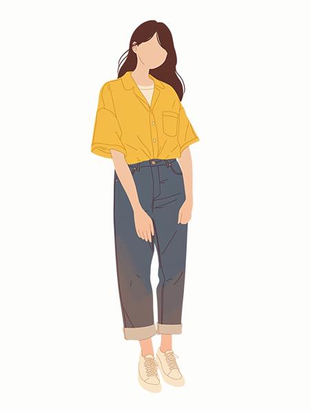 (Hooman_Touch LoRA)no_face_minimalist_plainBG版本V1 (ID: 678079)