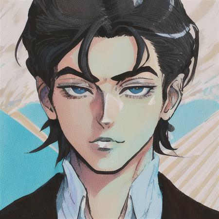 Hirohiko Araki JoJo cover art LORA