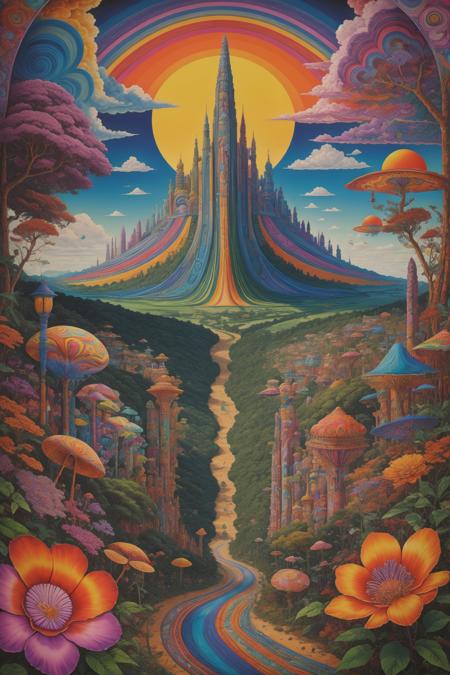 Psychedelic Landscape (Pony/PSDXL, SD1.5)