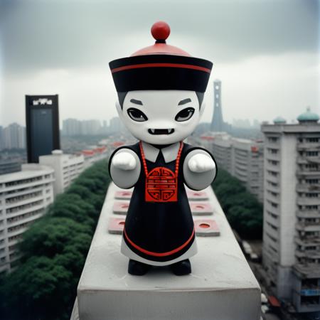 Adorable Jiangshi Chinese vampire toy - sdxl