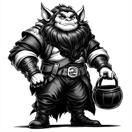 DnD vector illustration (SDXL, Pony, Flux)