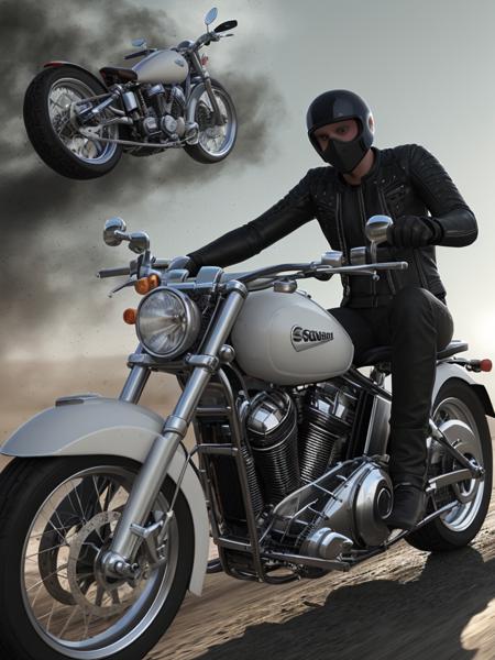 Third biker 360 degrees
