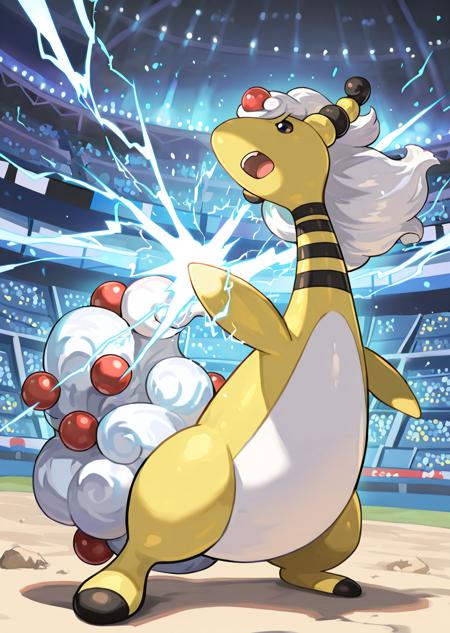 Mega Ampharos (Feral, Anthro) [Pony, Illustrious]