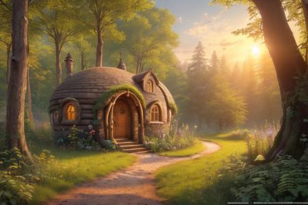 Better Hobbit House - fantasy cottage in the style of Lord of The Rings