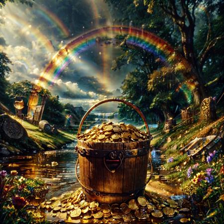 Bucket gold under the rainbow [SD + XL]