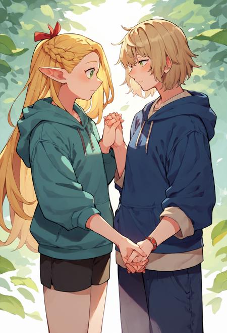 (PonyXL) Falin x Marcille (Dungeon Meshi) | 迷宫饭 法琳 x 玛露西尔 | ダンジョン飯 ファリン x マルシル