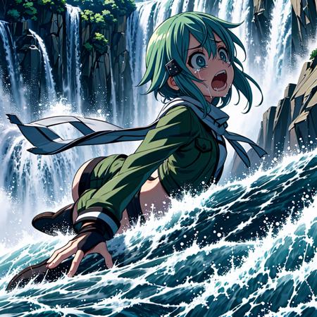 falling in waterwall