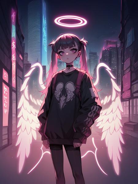 Neon Light Wings