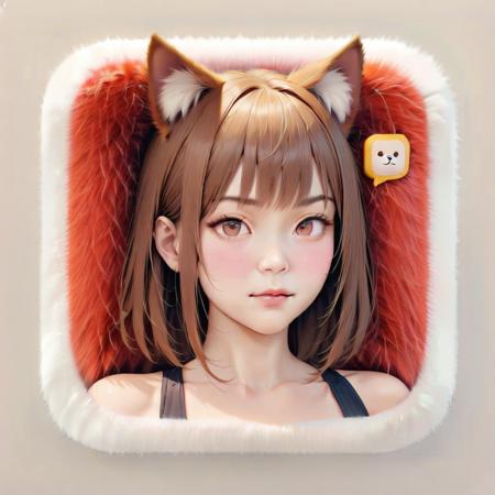 Plush square icon 毛绒方圆图标