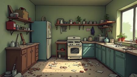 Abandoned Office DX - FLUX.dev