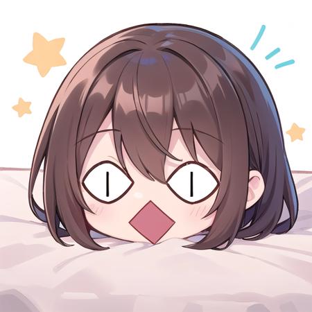 Comic expression : diamond shaped mouth 菱形の口