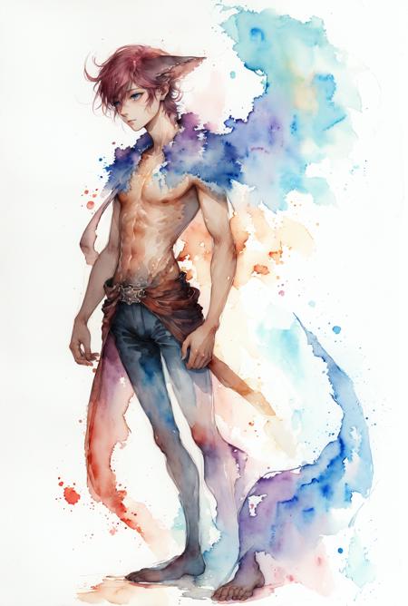 Better Watercolor painting - In the style of Iris Compiet