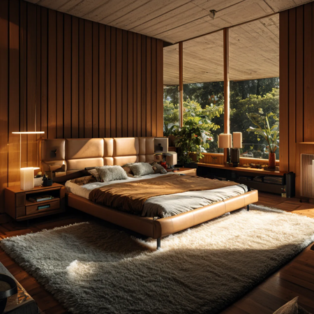 AIDVN_Interior_Mid-Century Modern style (Multi-room)