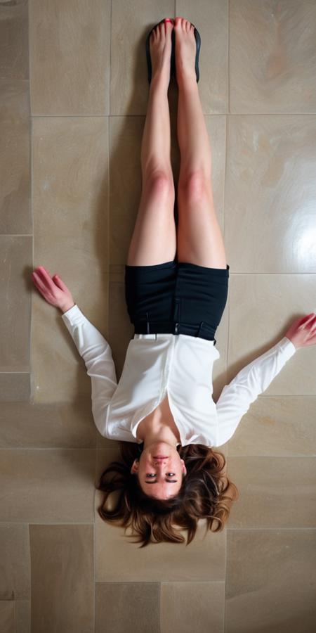 upside-down body