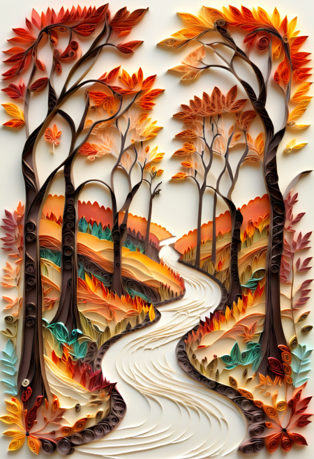Paper Quilling And Layering Style - [Flux/SDXL/SD1.5]