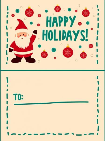 ? Christmas Postcard Template - Print your own generated X-mas card! ? [Flux]