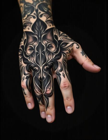 Flux - Tattoo on hand - By Devildonia