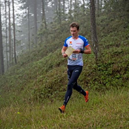 Orienteering runner