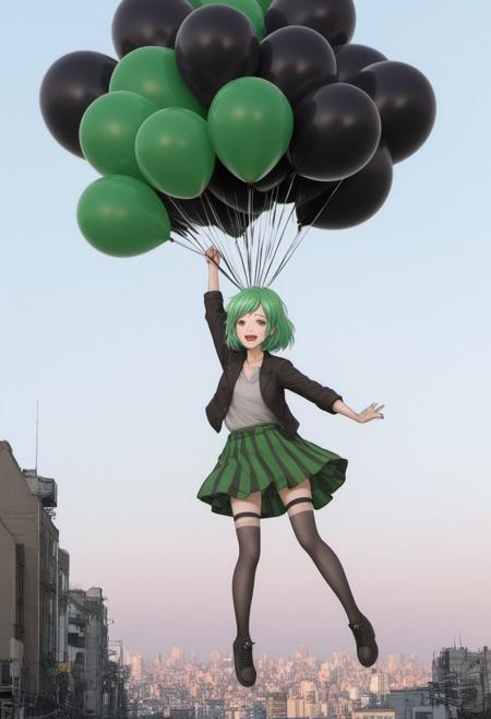 Held aloft by balloons (sdxl)