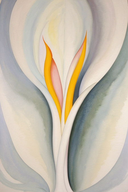 Georgia O'Keeffe's flower paintings