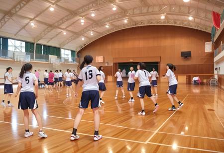 体育館 Japanese school gymnasium PONY