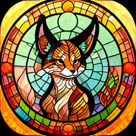 Stained glass circle