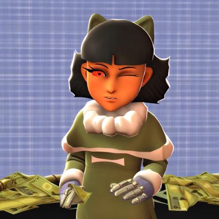 Olivia Man (from Team Fortress 2) 3D Illustrious