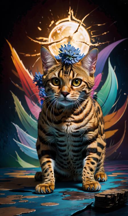 Animal model - Bengal Ocelot cat