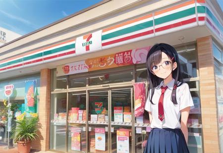 コンビニの外観7 PONY