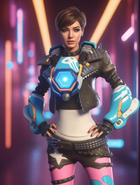 Awesome Overwatch TRACER Punk clothes