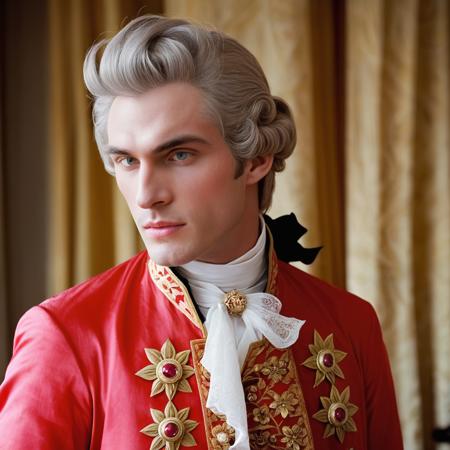 18th century men (rococo clothing, makeup, wigs -  PonyXL)