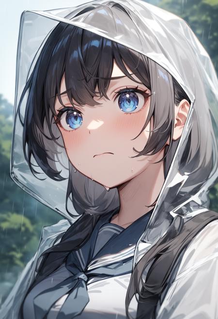 transparent raincoat / 透明レインコート / 透明カッパ