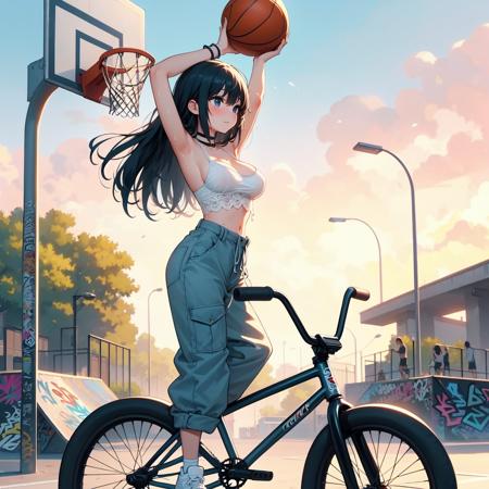 girl like basketball bmxbike