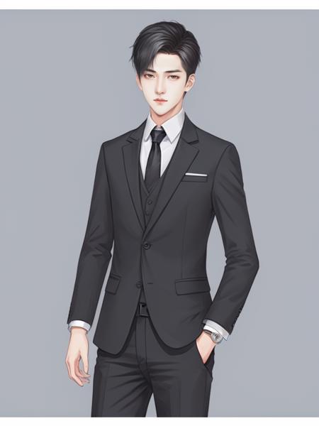 坛儿|现代卡通立绘游戏霸总角色game character
